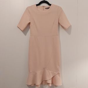 🌸 Light Pink Dress with Ruffle 🌸